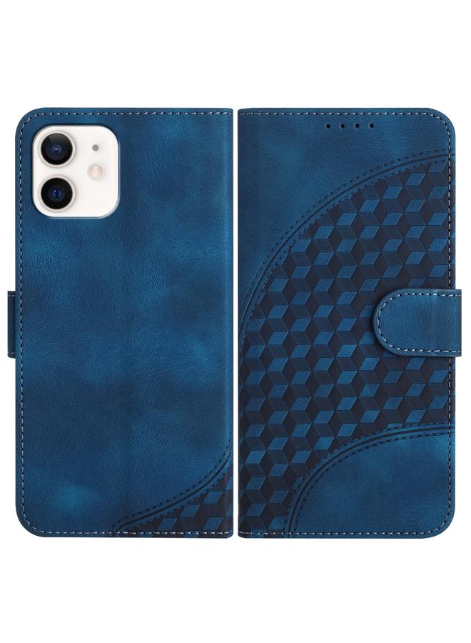 S-TOP Case For iPhone 12 mini YX0060 Elephant Head Embossed Phone Leather Case with Lanyard - Image 1