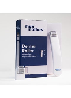 Man Matters Man Matters 2-In-1 Derma Roller For Hair & Beard | 540 Micro 0.5mm Titanium Alloy Needles | Replaceable Head | Stimulates Hair Follicles | Provides Hair & Beard Growth | Safe & Easy To Use  - Image 1
