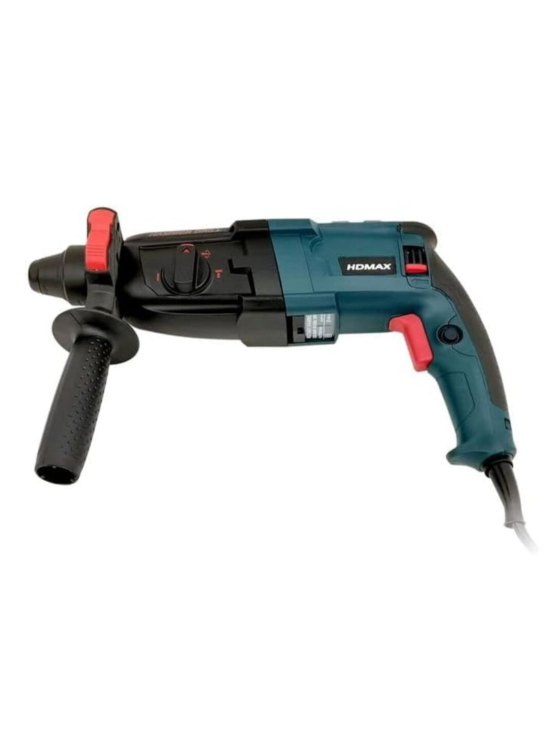 HD Max 800W Rotary Hammer Drill with 5 Bits & Chisel – Professional Performance & Durability