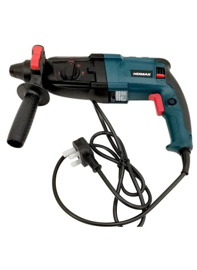 HD Max 800W Rotary Hammer Drill with 5 Bits & Chisel – Professional Performance & Durability - pzsku/ZDFA93010552B12A6D762Z/45/1741259222/d2329fe9-038a-4470-b3a6-5e6d2d1bfdbf