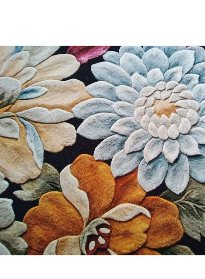 Sharpdo Area Rug Carpet Living Room Bedroom Rugs and Mats Rectangular Soft Touch Carpet Polyester Rectangle Red 140*200 CM - Image 2