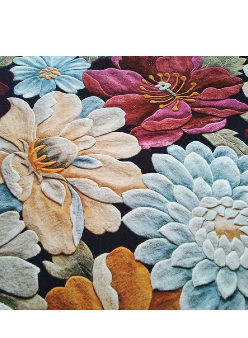 Sharpdo Area Rug Carpet Living Room Bedroom Rugs and Mats Rectangular Soft Touch Carpet Polyester Rectangle Red 140*200 CM - Image 4