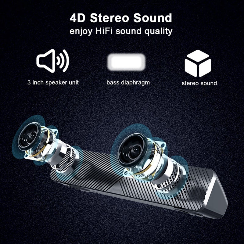 Compact USB Speaker: 3.5mm & USB Multi-Compatible Plug And Play - Premium Sound Quality At High Volume For Home Office, Electronics Lovers And Gifting - Image 5