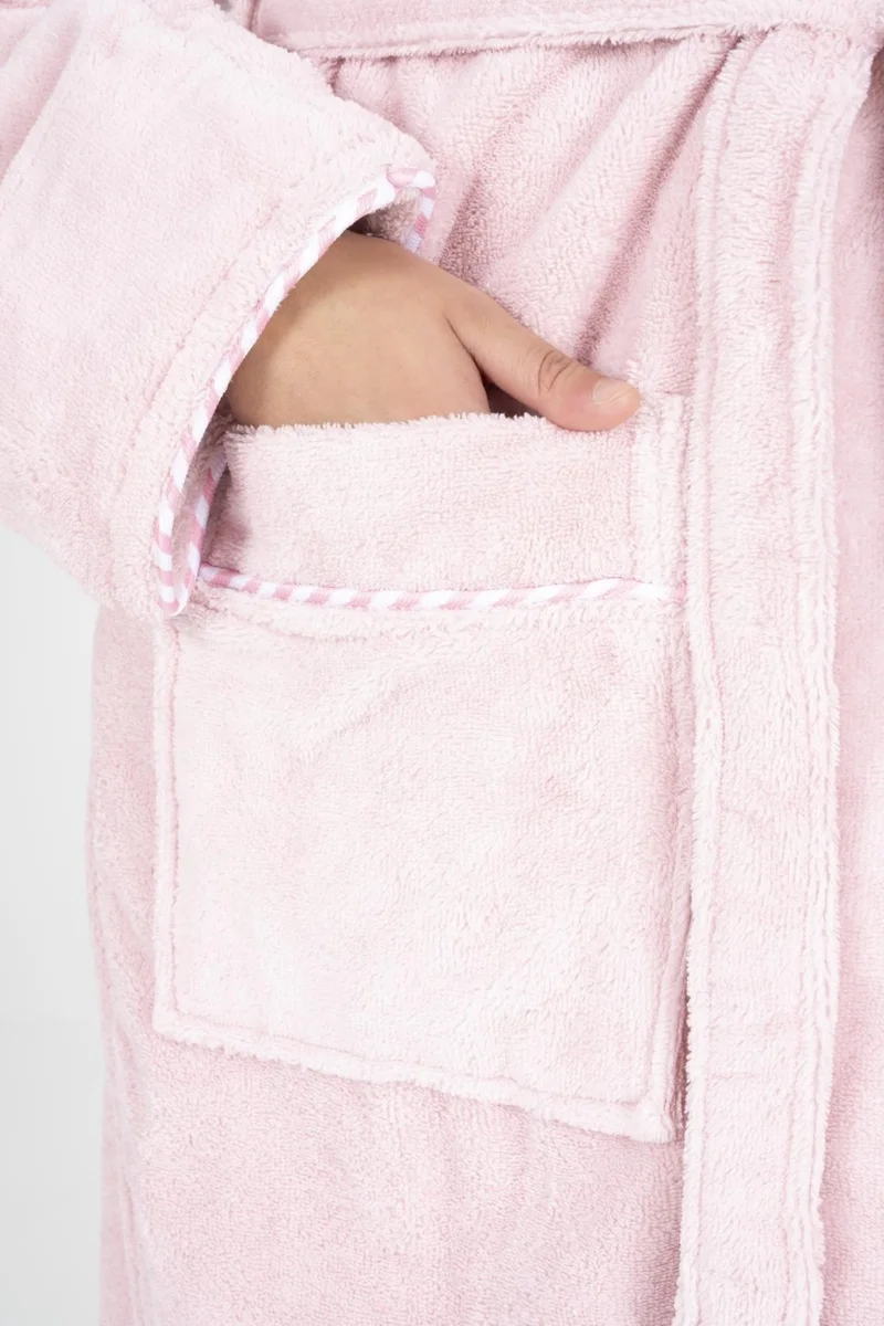 فارول Ribbed Shawl Collar Bamboo Bathrobe