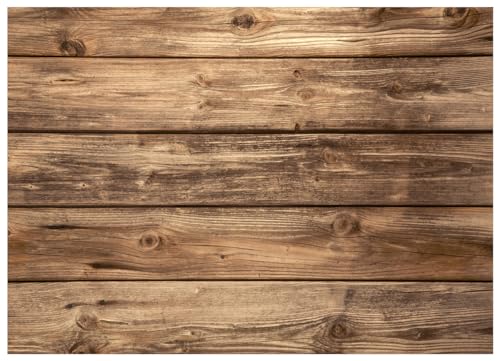 WOLADA 7x5FT Rustic Wood Wall Backdrop Natural Brown Wooden Board Photography Background Baby Shower Birthday Party Cake Table Decoration Banner Backdrops Photo Booth Prop 11839 - Image 1