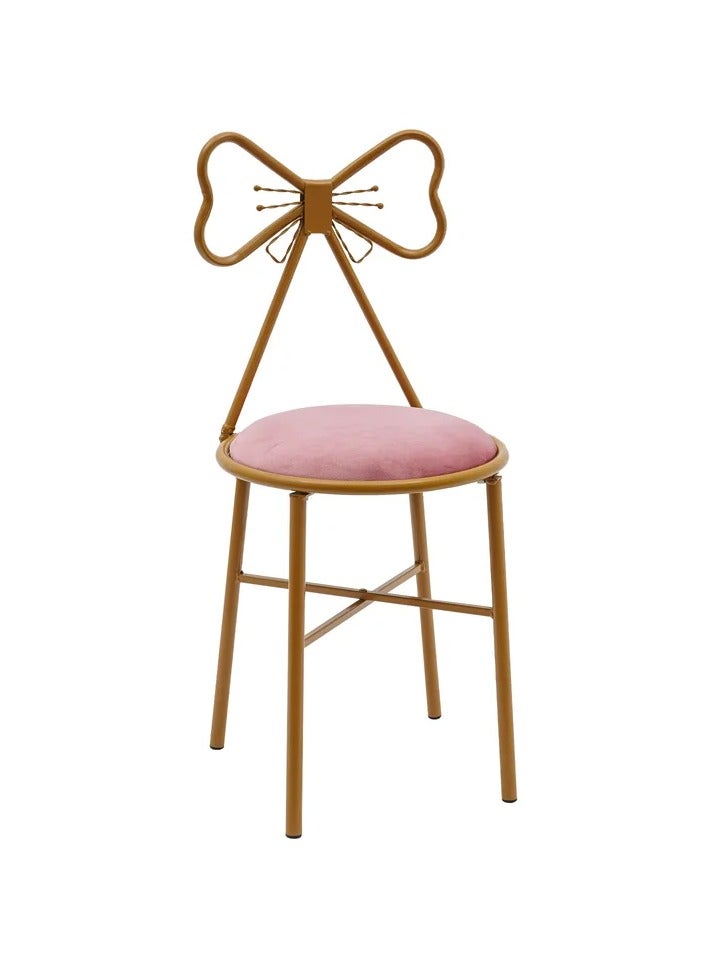 Generic Butterfly Shaped Vanity Chair Dining Chair Makeup Chair Butterfly Backrest Chair  - Image 3