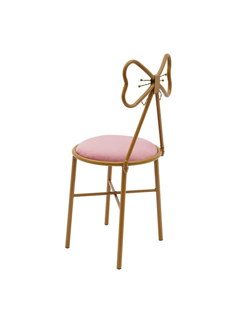 Generic Butterfly Shaped Vanity Chair Dining Chair Makeup Chair Butterfly Backrest Chair  - Image 5