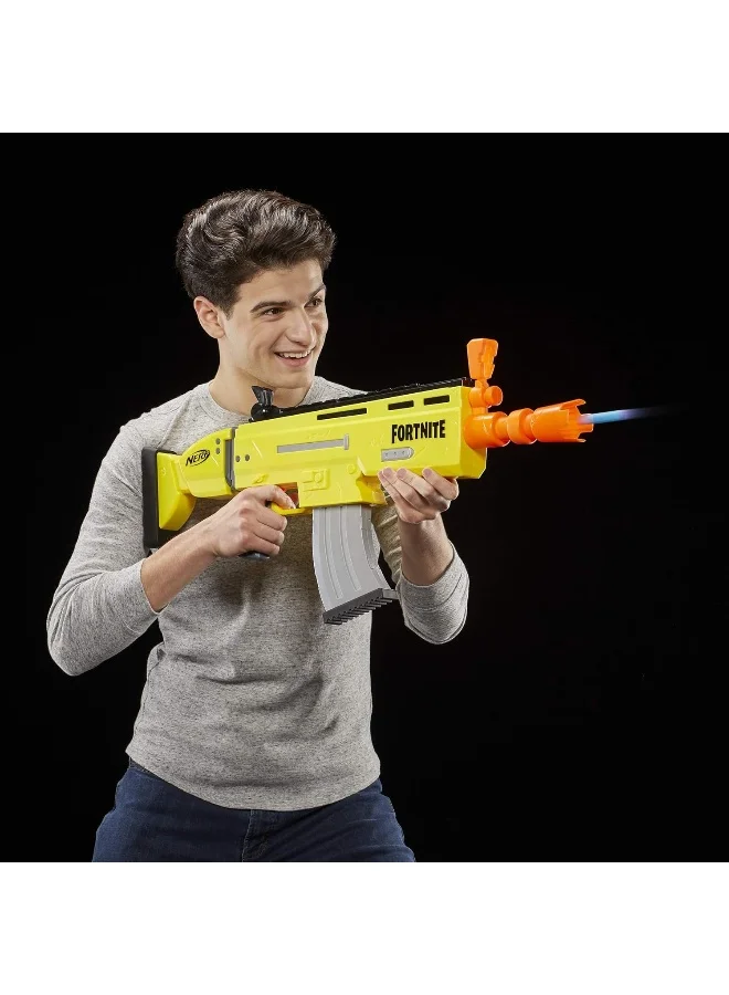 نيرف NERF Fortnite AR-L Elite Dart Blaster - Motorized Toy Blaster, 20 Official Fortnite Elite Darts, Flip Up Sights - for Youth, Teens, Adults 6.68x78.74x33.66سم