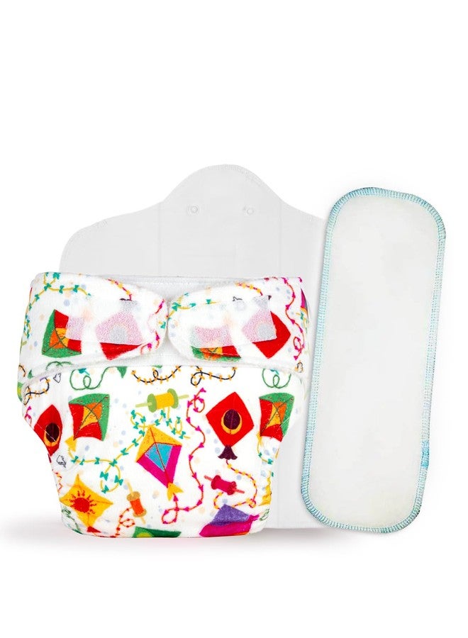 سوبربوتمز مجموعة حفاضات قماشية SuperBottoms UNO للأطفال حديثي الولادة - تتضمن حفاضة UNO واحدة، ووسادة DryFeel Magic واحدة، ووسادة معززة عالمية واحدة - قابلة لإعادة الاستخدام، قابلة للغسل، عضوية، ولا تسبب طفحًا جلديًا - للأطفال من عمر 0 إلى 3 أشهر - صديقة للبيئة - Image 1