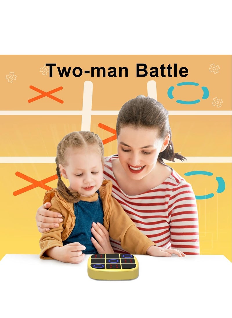 Electronic Tic Tac Toe Game, 4 in 1 Handheld Puzzle Game Console, Portable Board Game, Educational Toy Improve Memory and Concentration, Travel Fidget Toys for Kids and Adults