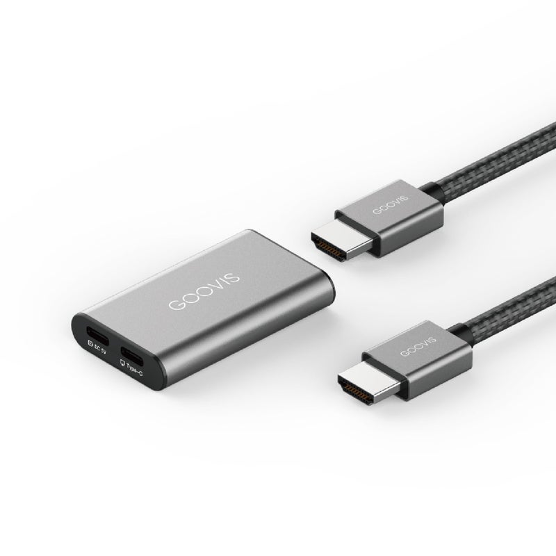 Goovis HC2.0 HDMI to USB Type-C Adapter â€“ 4K@60Hz, with Power Port for Head Mounted Displays and AR/XR Glasses; Compatible with PC, PS5, Blu-ray Players, Cameras, and More - Image 2