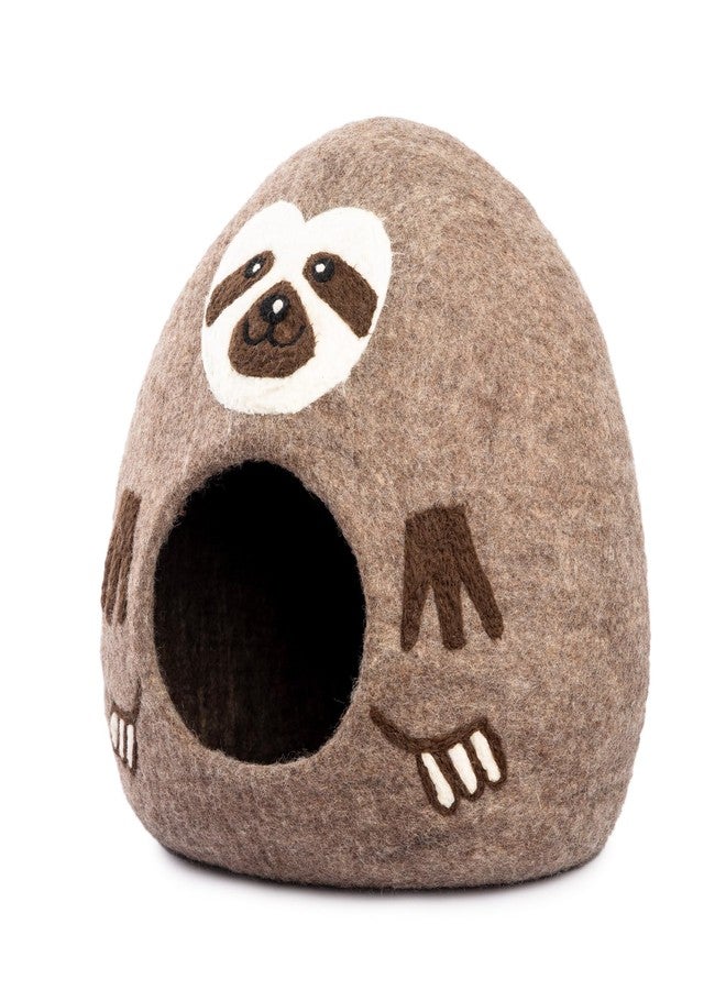 Woolygon Luxurious Eco-Friendly Merino Wool Cat Cave Bed Sloth - Foldable Hideaway Pod for Indoor Cats - Premium Felt Kitten Beds - Covered Cat House for Ultimate Cozy Comfort by Woolygon - Image 2
