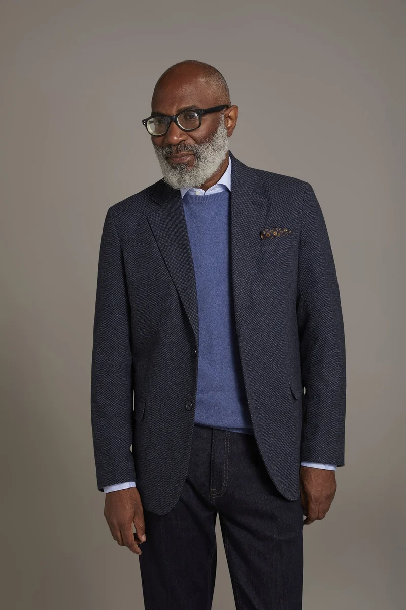 Single-breasted jacket - Blue