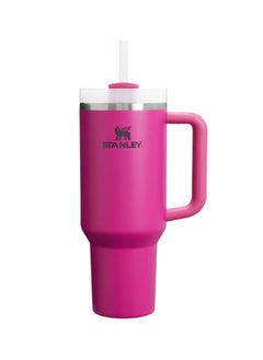 H2.0 Flow State Stainless Steel Tumbler with Handle and Straw Lid Insulated Reusable Cup for Water, Coffee, Smoothies & More, Travel Mug, Cupholder Friendly 40 oz