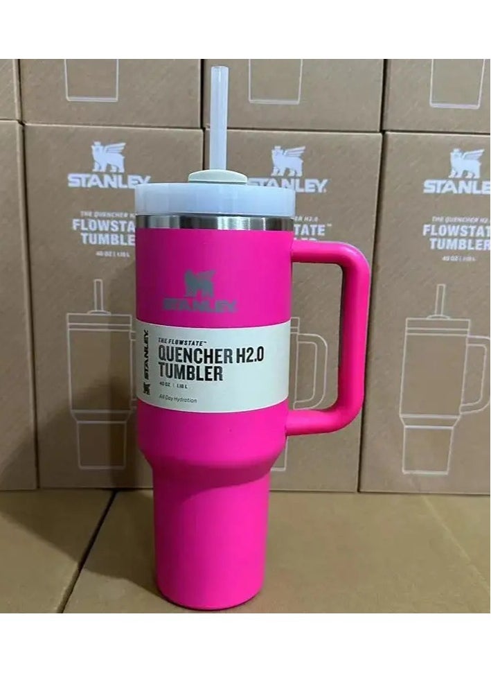 Stanley - H2.0 Flow State Stainless Steel Tumbler with Handle and Straw Lid Insulated Reusable Cup for Water, Coffee, Smoothies & More, Travel Mug, Cupholder Friendly 40 oz - Image 1