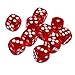 Yiotfandoll 10PCS Polyhedral Dice D6 Acrylic Dice 16mm Transparent Red for RPG MTG DND Table Games - Image 2
