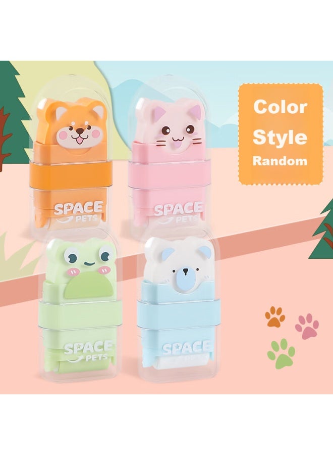 M.G Chenguang (M&G) Roller Eraser, Clean, No Residue, Low Debris, Double-Sided, Creative Cartoon Cute Animal Design, Kindergarten, Random Color, 5-Pack, Axpq5501 - Image 1