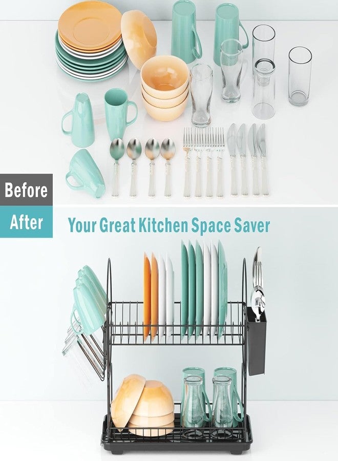 Prakal Dish Drying Rack,Kitchen Rack,Dish Storage Easy to Assemble,Space Saving,Convenient Storage,Large Capacity,Multi-Functional Storage (PRA-10) - Image 4
