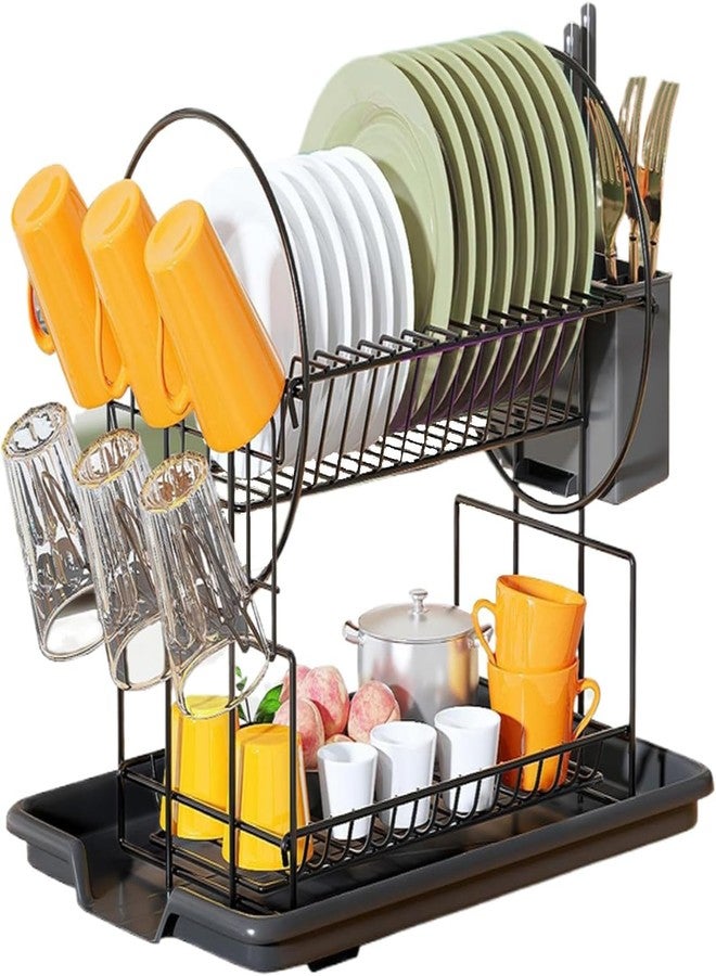 Prakal Dish Drying Rack,Kitchen Rack,Dish Storage Easy to Assemble,Space Saving,Convenient Storage,Large Capacity,Multi-Functional Storage (PRA-10) - Image 1