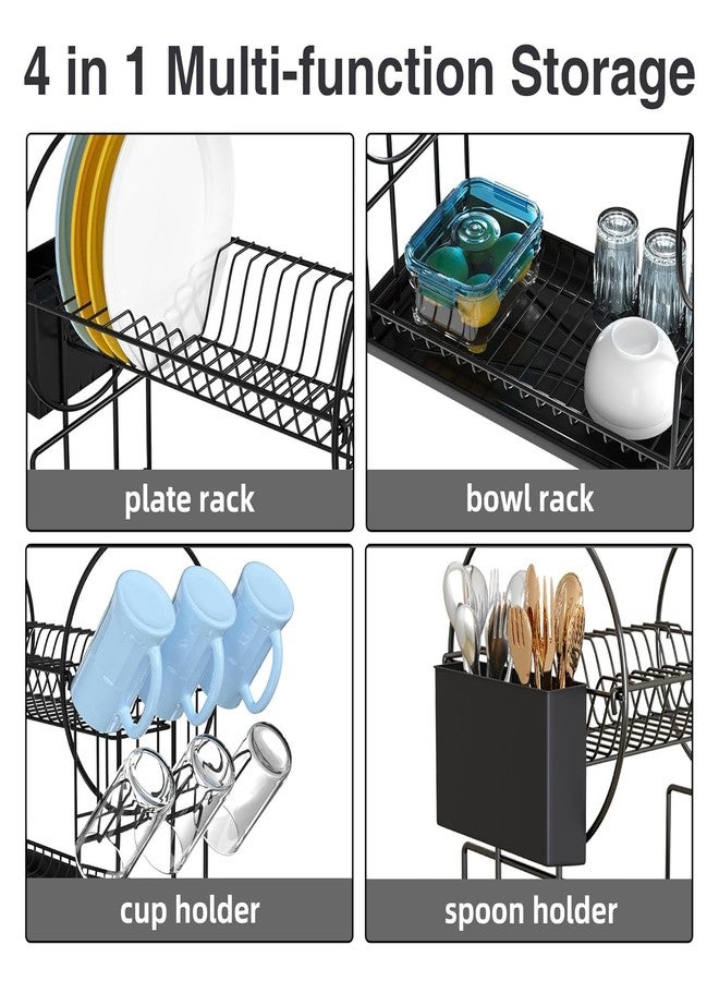 Prakal Dish Drying Rack,Kitchen Rack,Dish Storage Easy to Assemble,Space Saving,Convenient Storage,Large Capacity,Multi-Functional Storage (PRA-10) - Image 3