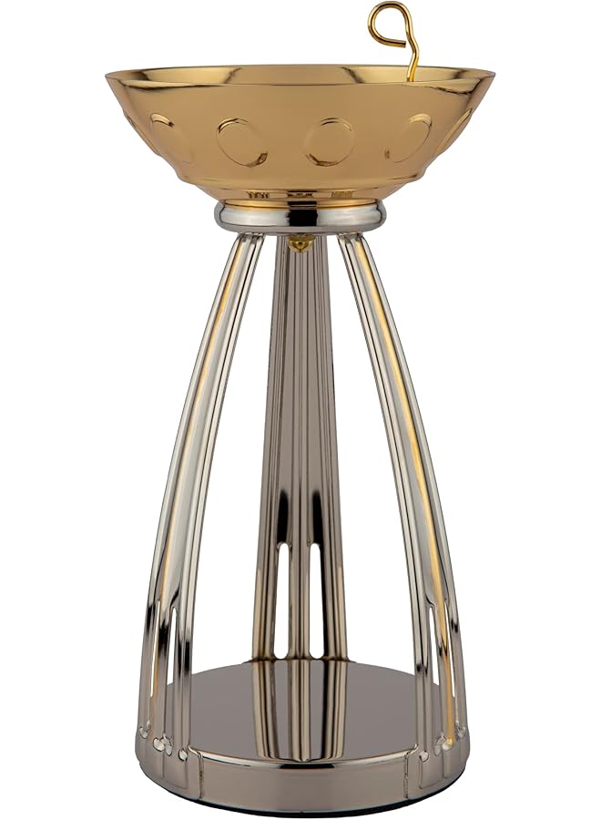 مبخرة حديد نيكل ذهبي - Image 1