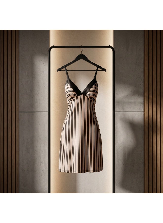 Women's Cotton Home Dress with Side Slit - Lightweight Lounge Dress | 93% Cotton | Made in Turkey - Image 2