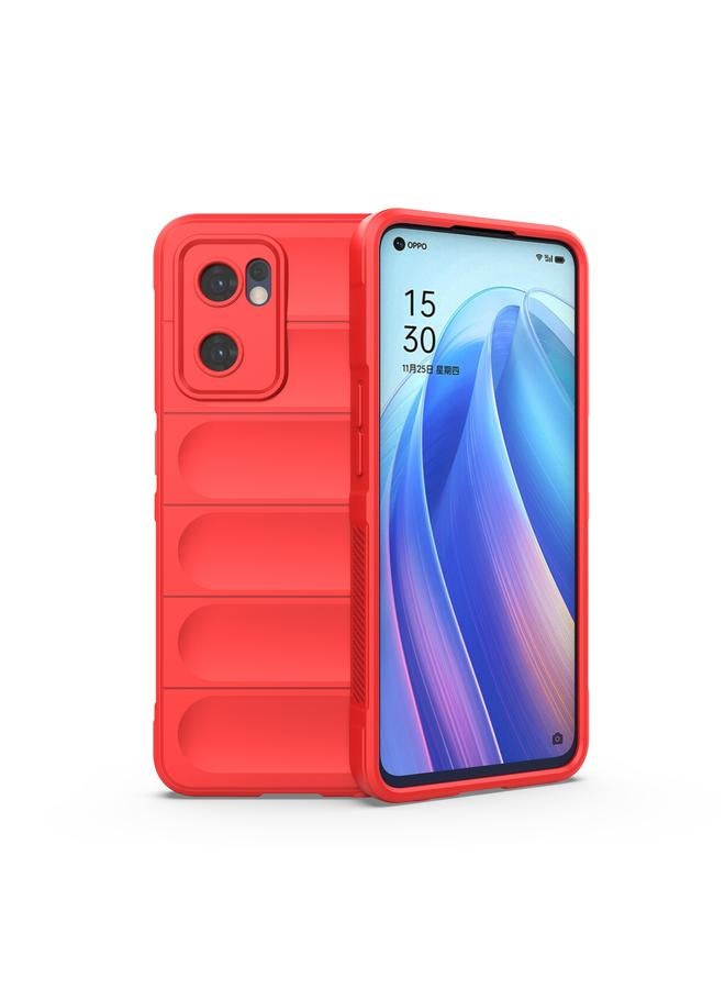 S-TOP Case For OPPO Reno7 5G Global / Find X5 Lite Magic Shield TPU + Flannel Phone Case - Image 1