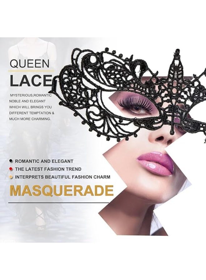 ChicAbode Masquerade Mask For Women Lace Eye Mask Venice Halloween Mask For Costume Party Prom - Image 5