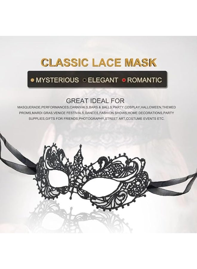 ChicAbode Masquerade Mask For Women Lace Eye Mask Venice Halloween Mask For Costume Party Prom - Image 3