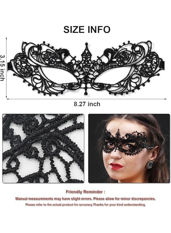 ChicAbode Masquerade Mask For Women Lace Eye Mask Venice Halloween Mask For Costume Party Prom - Image 2