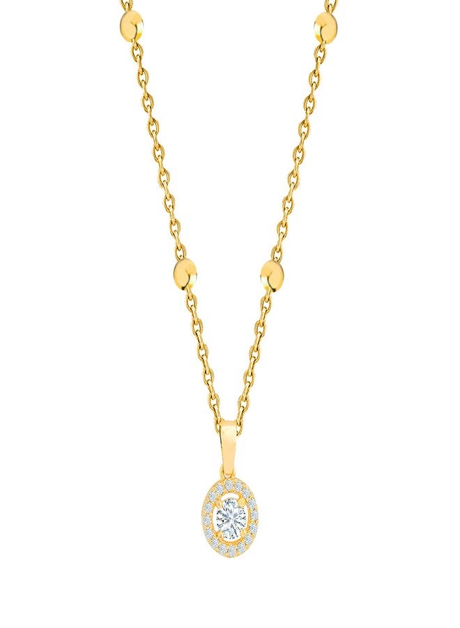 MINUTIAE Gold-Plated Handcrafted Necklace for Women's and Girls_(MNT359_G) - Image 1