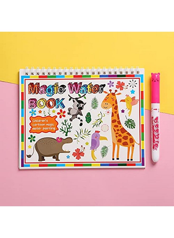 Chocozone Reusable Magic Water Book for Kids with 4 Pages Colouring Book for Kids Activity Pad Toys for 3 Years Old (Giraffe) - Image 3