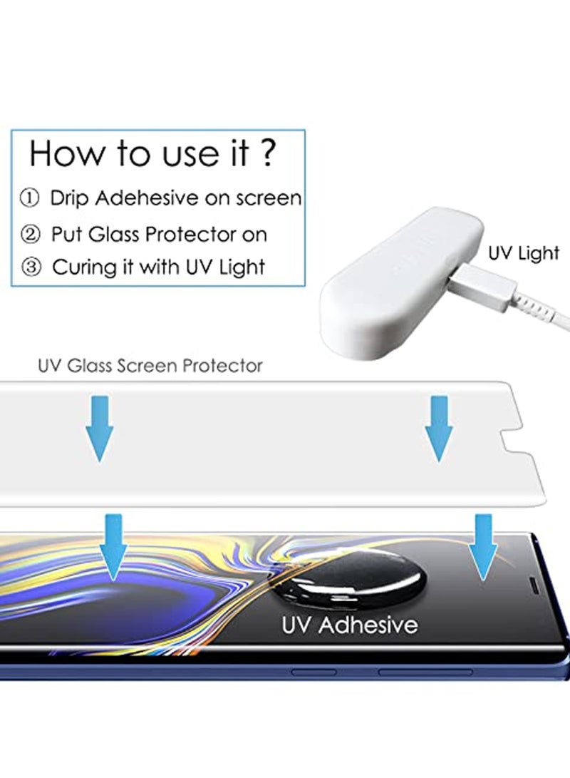 REWO Itel Super 26 Ultra Screen Protector - UV Advanced Full Screen Tempered Glass For Itel Super 26 Ultra, Full Adhesive UV Curved Case Friendly HD Clarity With Installation Kit, High Transparency, Delicate Touch, Anti-Explosion, Smooth Arc Edges - Image 3