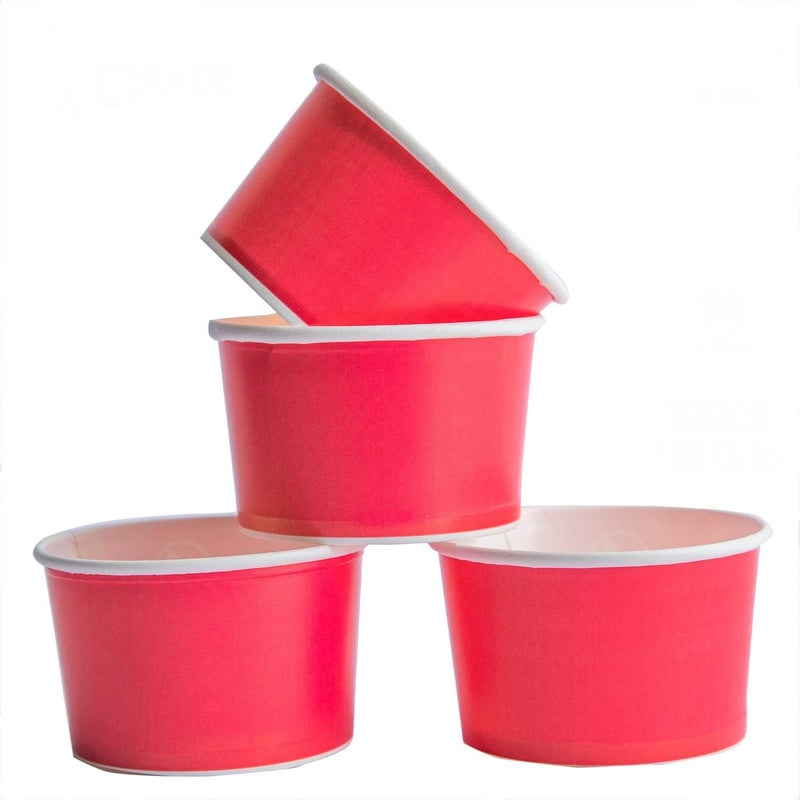Grace Paper Glass Gold Quality Paper Disposable Bowl/Cups (100 ml, Multicolour), 100 - Image 5
