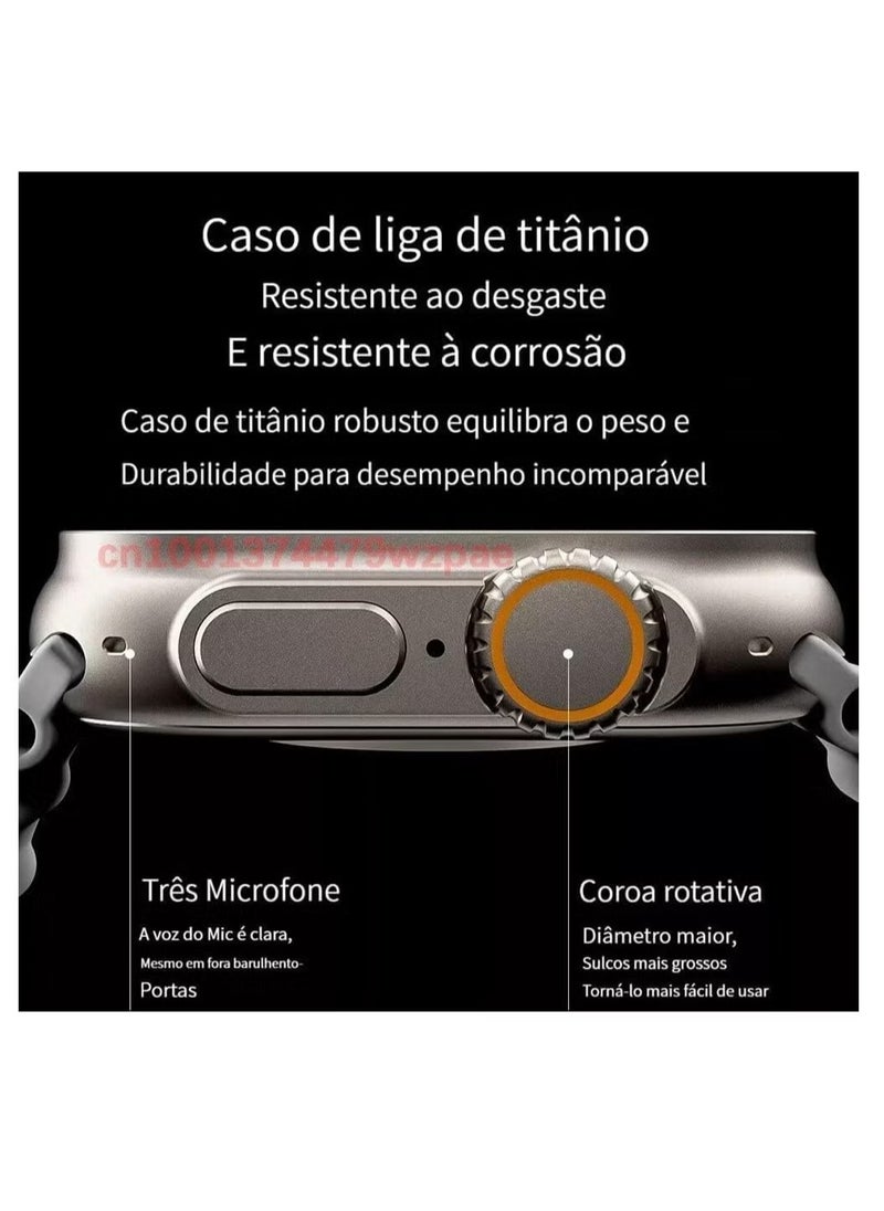T800 Ultra 49mm Series 2.2 Inch Men and Women Fitness Watch Fashion Sports Sleep Monitoring APP, Waterproof Watch for iOS and Android