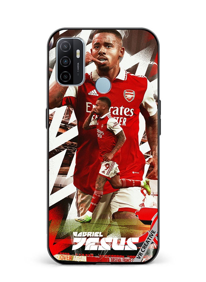 VR CREATIVE Protective Case Cover For Oppo A53 Gabriel Jesus Design Multicolour - Image 1