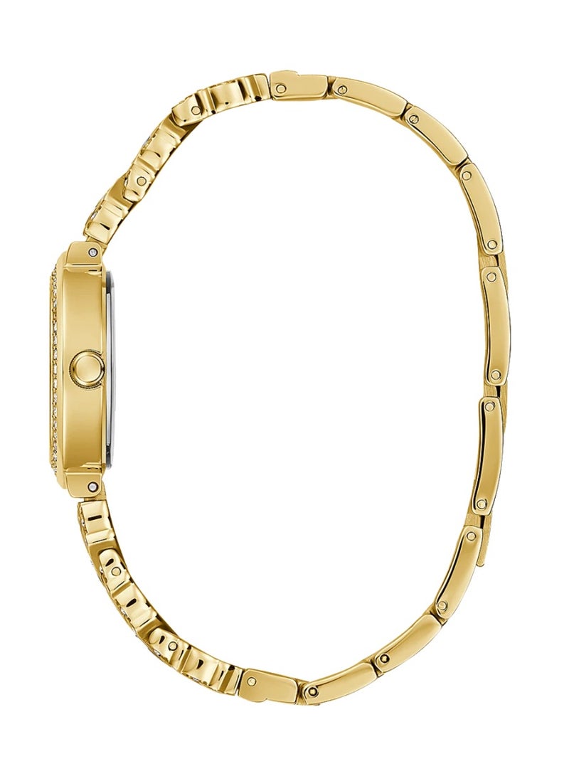 Guess Womens Treasure Gold Tone Case Gold Tone Stainless Steel Watch GW0476L2 - Image 2
