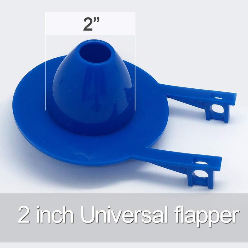 Uming Toilet Flapper Replacement kit 2 inch (2 Pack) Universal for American Standard Toilet Easy to Install with Stainless Chain & Long Lasting Rubber fit 2'' Flush Valve Toilet Leaking Flapper - Image 4