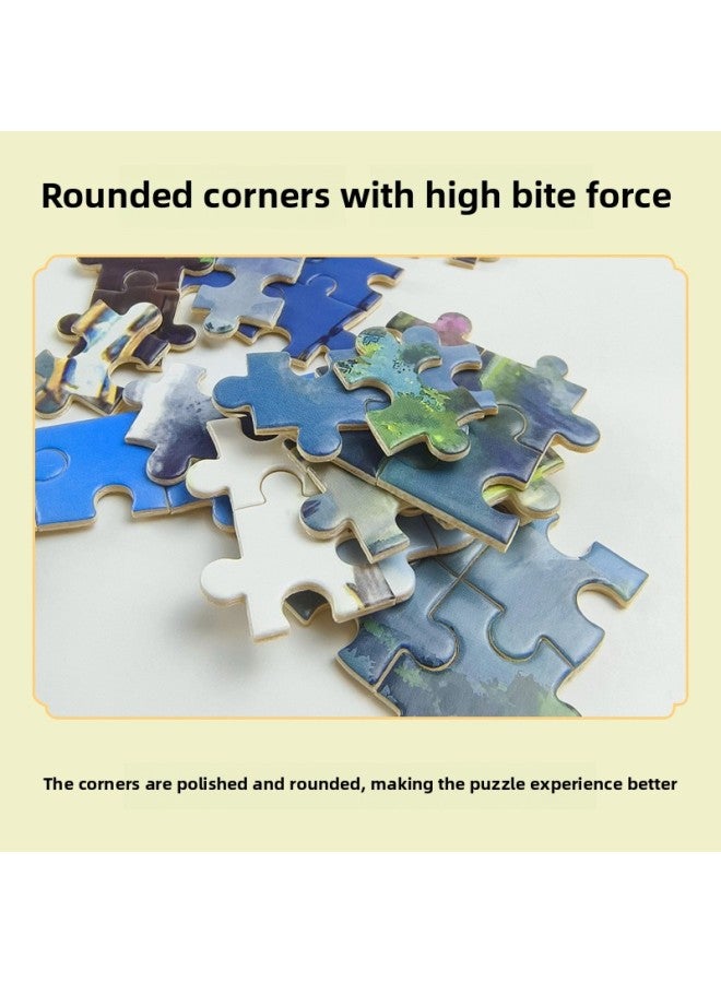 Jigsaw Puzzle 1000 Pieces Of Wooden Adult Decompression Educational Toys Wooden Decompression Jigsaw Puzzle Explosions-Color:Quiet Corner 10-607 - Image 4