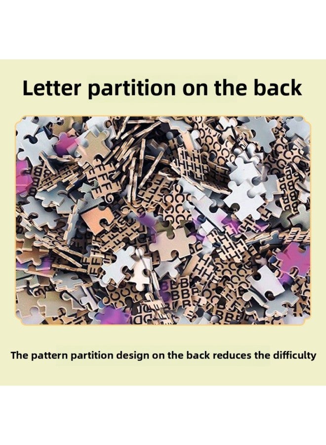 Jigsaw Puzzle 1000 Pieces Of Wooden Adult Decompression Educational Toys Wooden Decompression Jigsaw Puzzle Explosions-Color:Quiet Corner 10-607 - Image 5