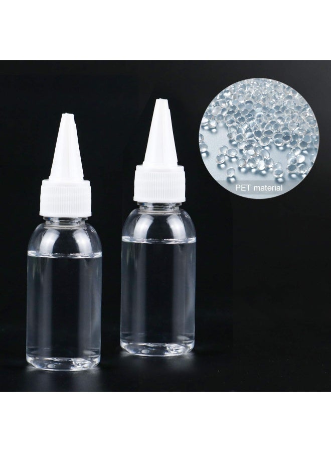 TRENDBOX 1oz / 30ml Plastic Bottle Pointed Mouth Top Cap for Essential Oils, Liquid - 6 Pack - Image 2