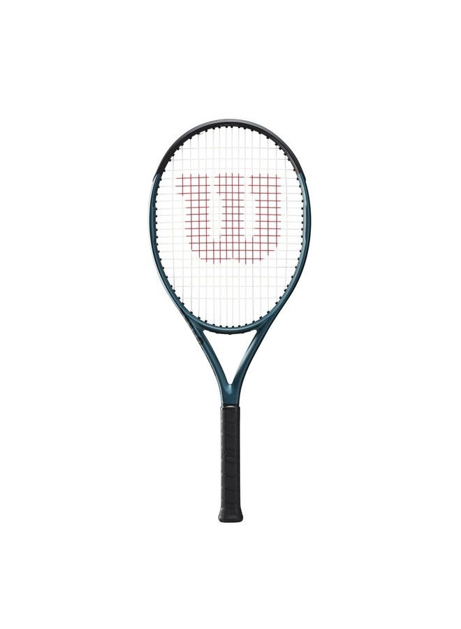 Wilson Ultra 26 V4 Tennis Racket, Head 100, 16x19, Junior Intermediate - Blue/ Black - Image 1