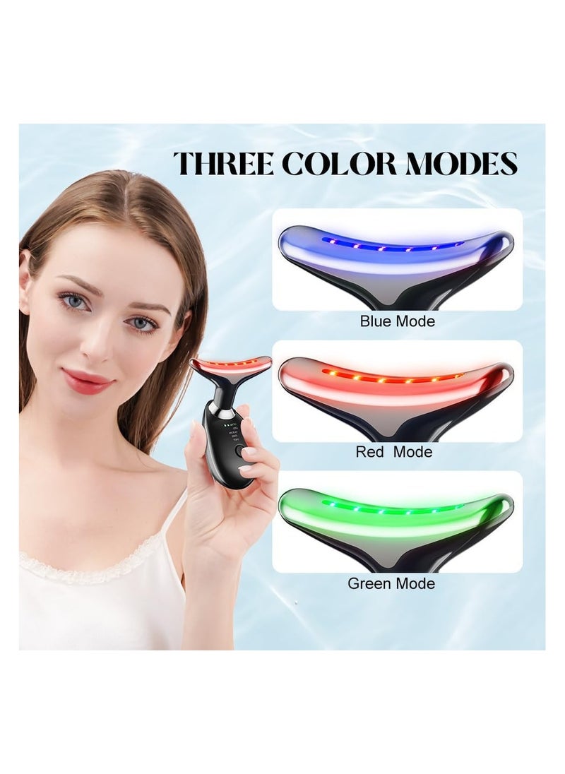 Zashe Neck & Face Massager Face Sculpting Tool – 3 Color Modes & Vibration for Facial Massage, Reduces Double Chin, Lifts & Firms Skin Multicolour  - Image 5