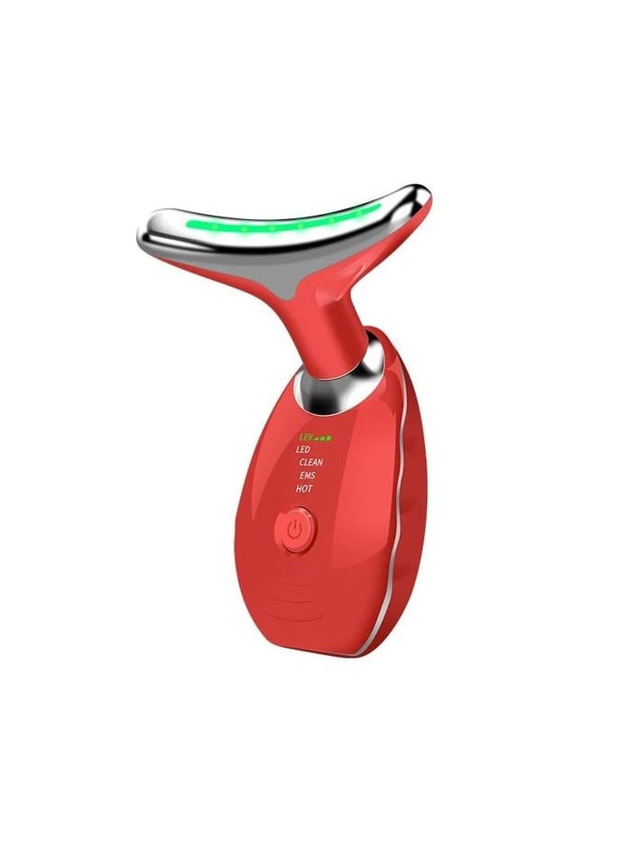 Zashe - Neck & Face Massager Face Sculpting Tool – 3 Color Modes & Vibration for Facial Massage, Reduces Double Chin, Lifts & Firms Skin Multicolour - Image 1