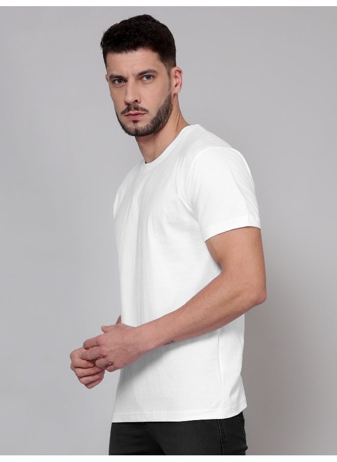 White Plain T-shirt For Men