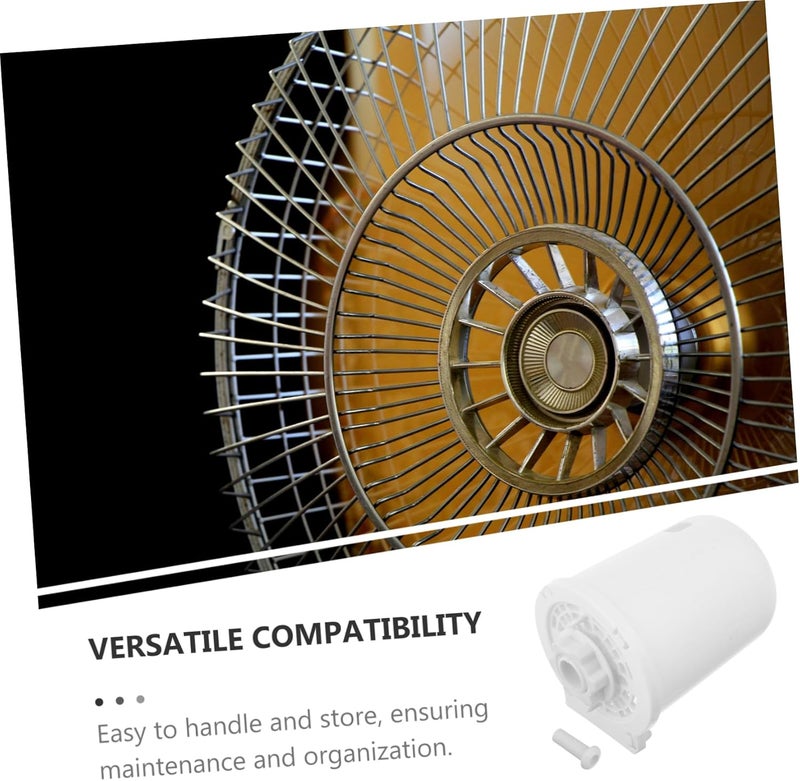 HOMSFOU Electric Fan Protective Cover Lightweight Modern Design for Home Use Protects Motor from Debris Compatible Various Electric Fans White - Image 3