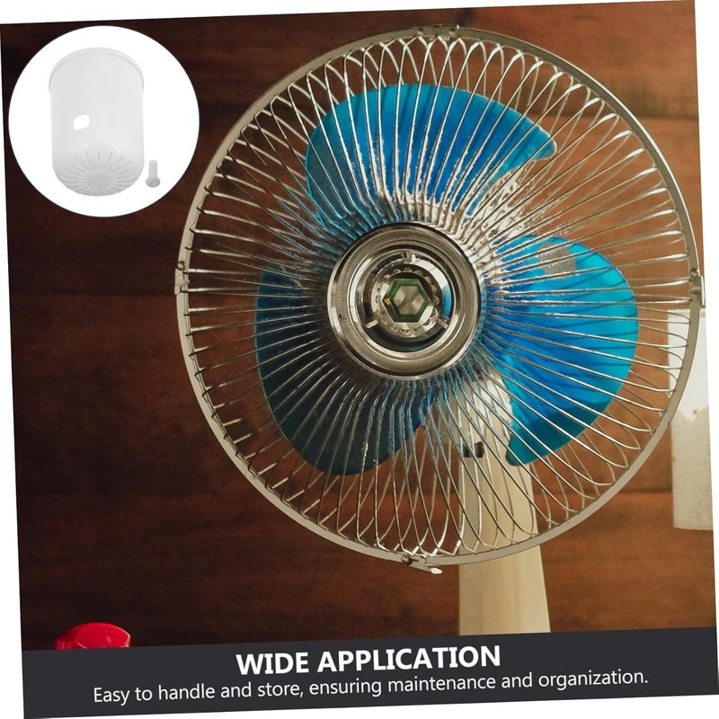 HOMSFOU Electric Fan Protective Cover Lightweight Modern Design for Home Use Protects Motor from Debris Compatible Various Electric Fans White - Image 4