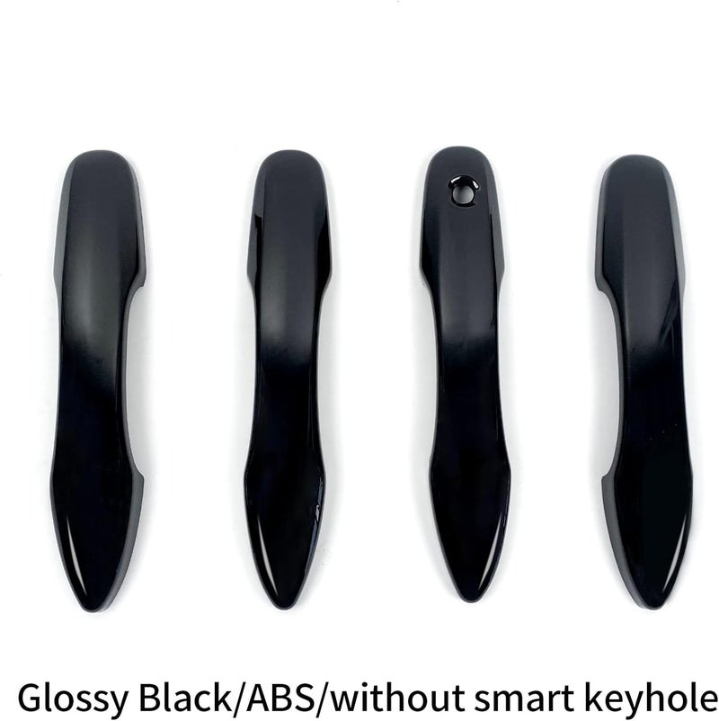 BENXUTO Door Handle Cover Trim Compatible with Toyota Camry 2018-2025 /Corolla 2019-2025 /Avalon 2019-2022 /Pruis Hatchback 2016-2024 Car Accessories Exterior Door Handles without Smart Key Holes Glossy Black - Image 4