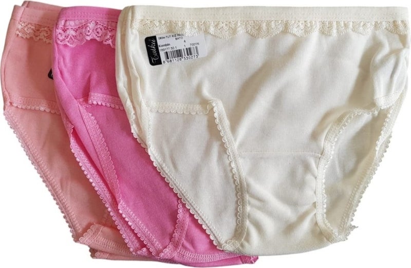 Tutku 0834 Girl Thin Waist Pinar Bato-Slip-Panties - 12 Piece Combination  - Image 4