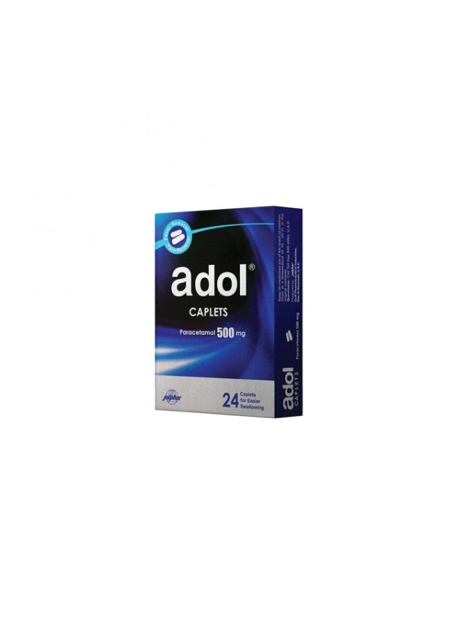ADOL CAPLETS 500 MG  24 TABLETS